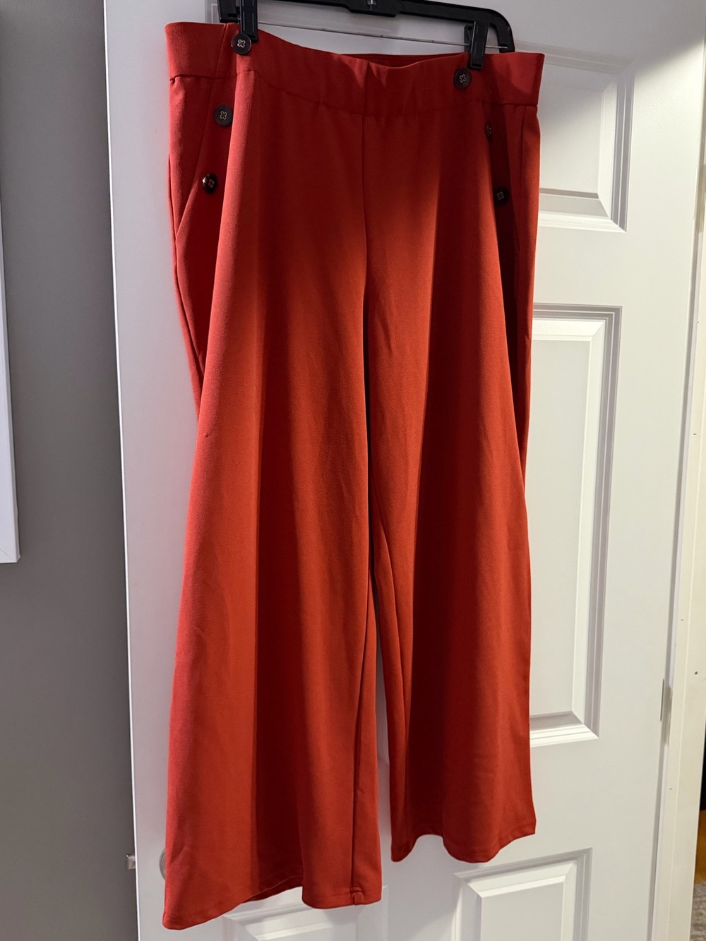 Women’s 18/20WP Wide Leg Burnt Orange Palazzo Pants